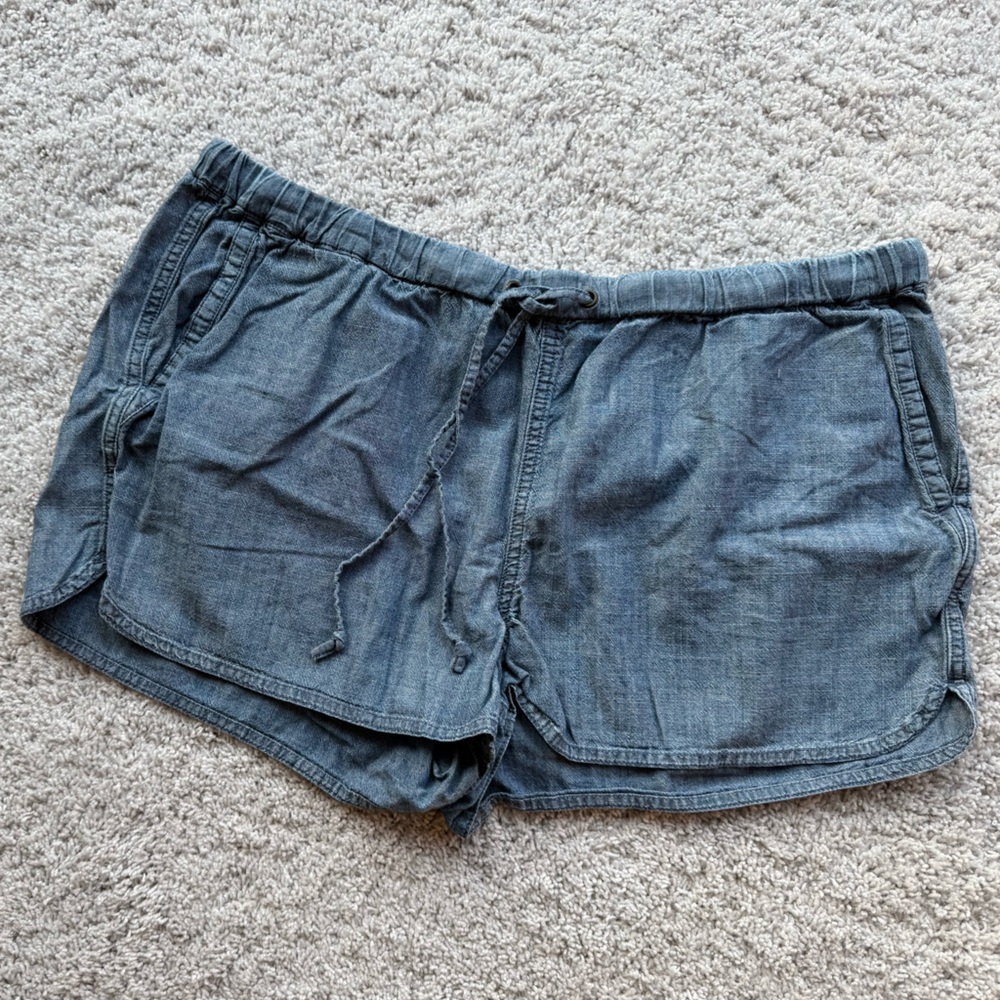J. Crew Light Blue Drawstring Shorts